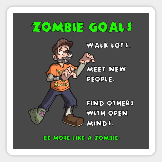 Zombie Goals Magnet by Brian Scott Magic